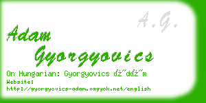 adam gyorgyovics business card